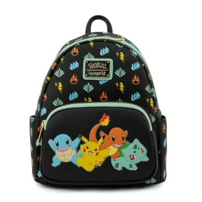 2021 Summer Convention Limited Edition Loungefly Pokemon Black Backpack